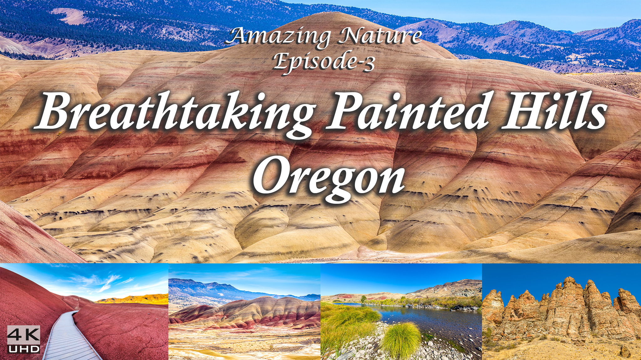 breathtaking painted hills – movie in 4k