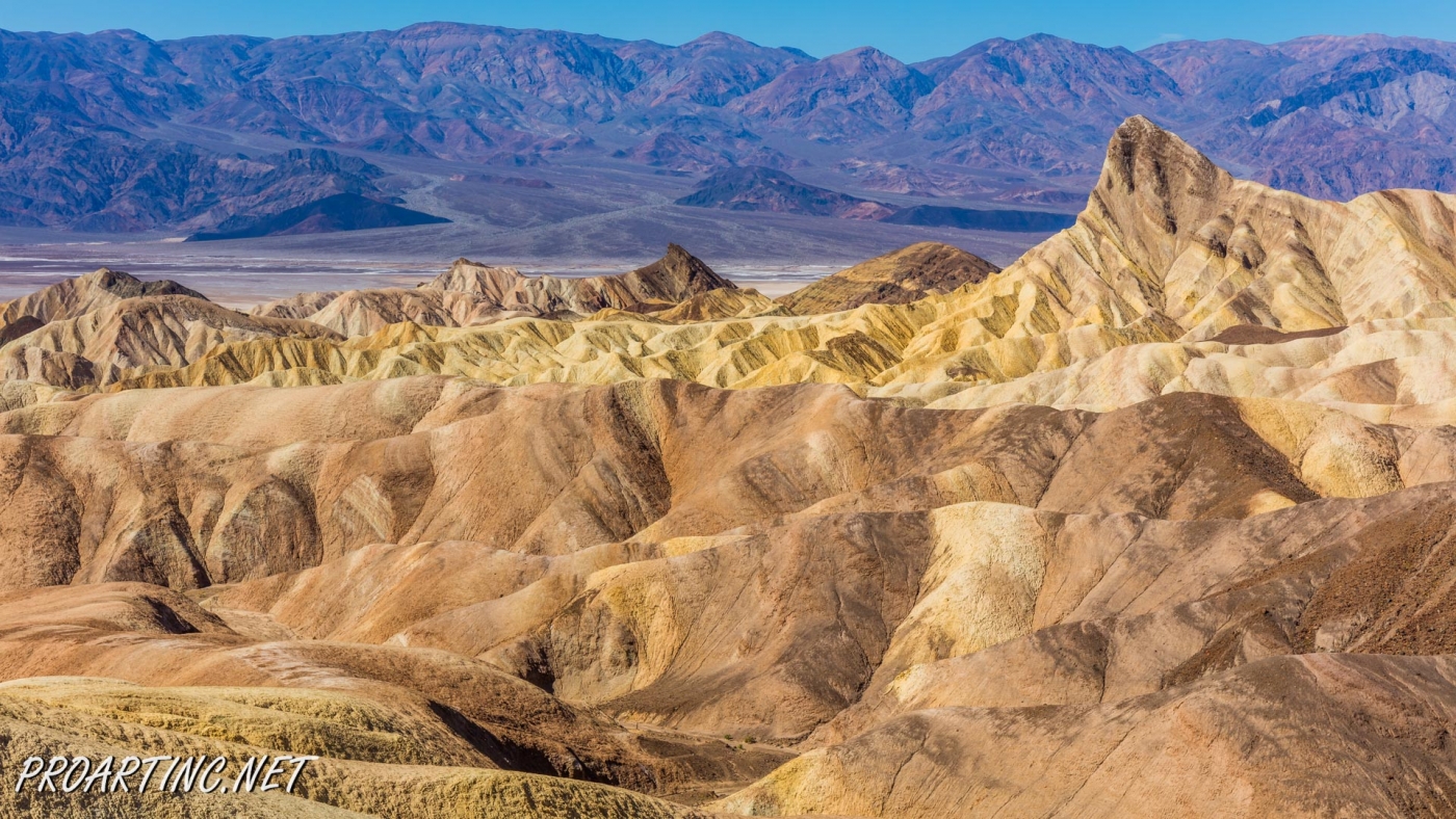 Daramatic views from Zabriskie Point Overlook | ProArtInc