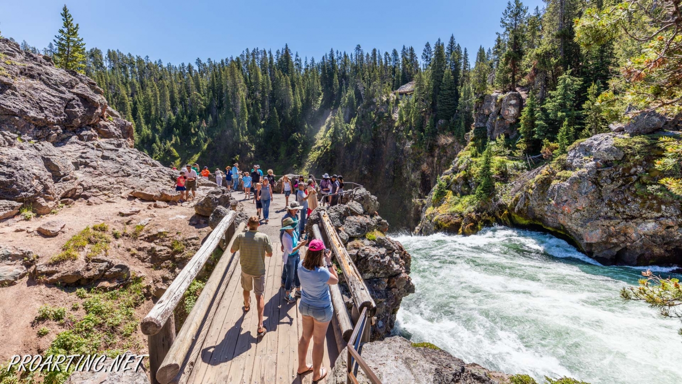 Brink of the Lower Falls in Yellowstone ProArtInc