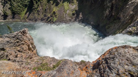 Brink of the Upper Falls in Yellowstone 7