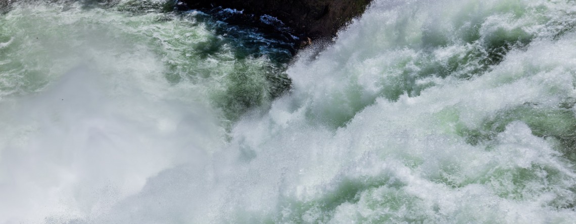 Brink of the Upper Falls in Yellowstone 8
