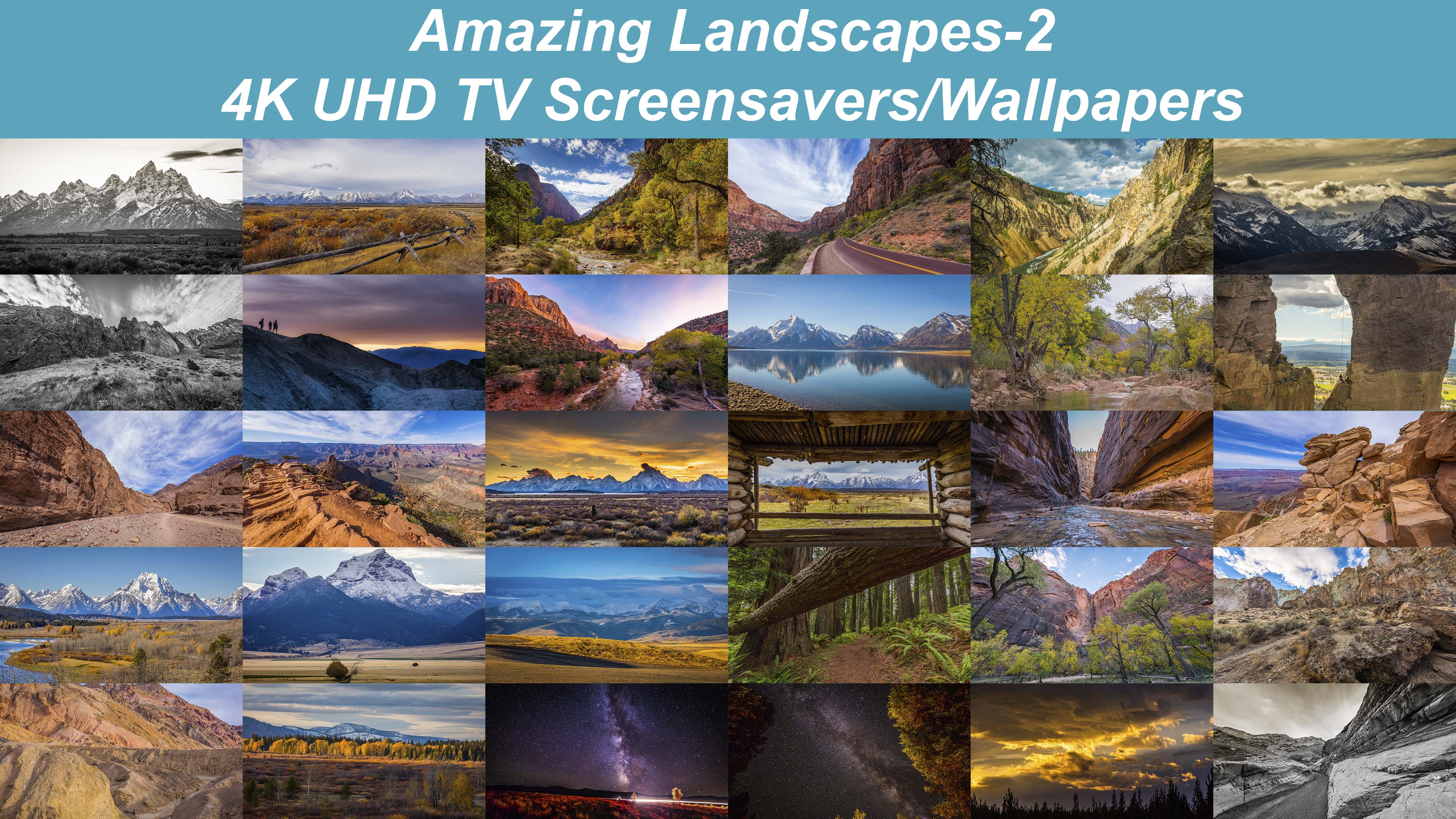 4K TV Screensavers/Wallpapers - Amazing Landscapes:2 | ProArtInc