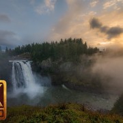 4K Nature Relaxation Footage - Snoqualmie Falls, Washington State