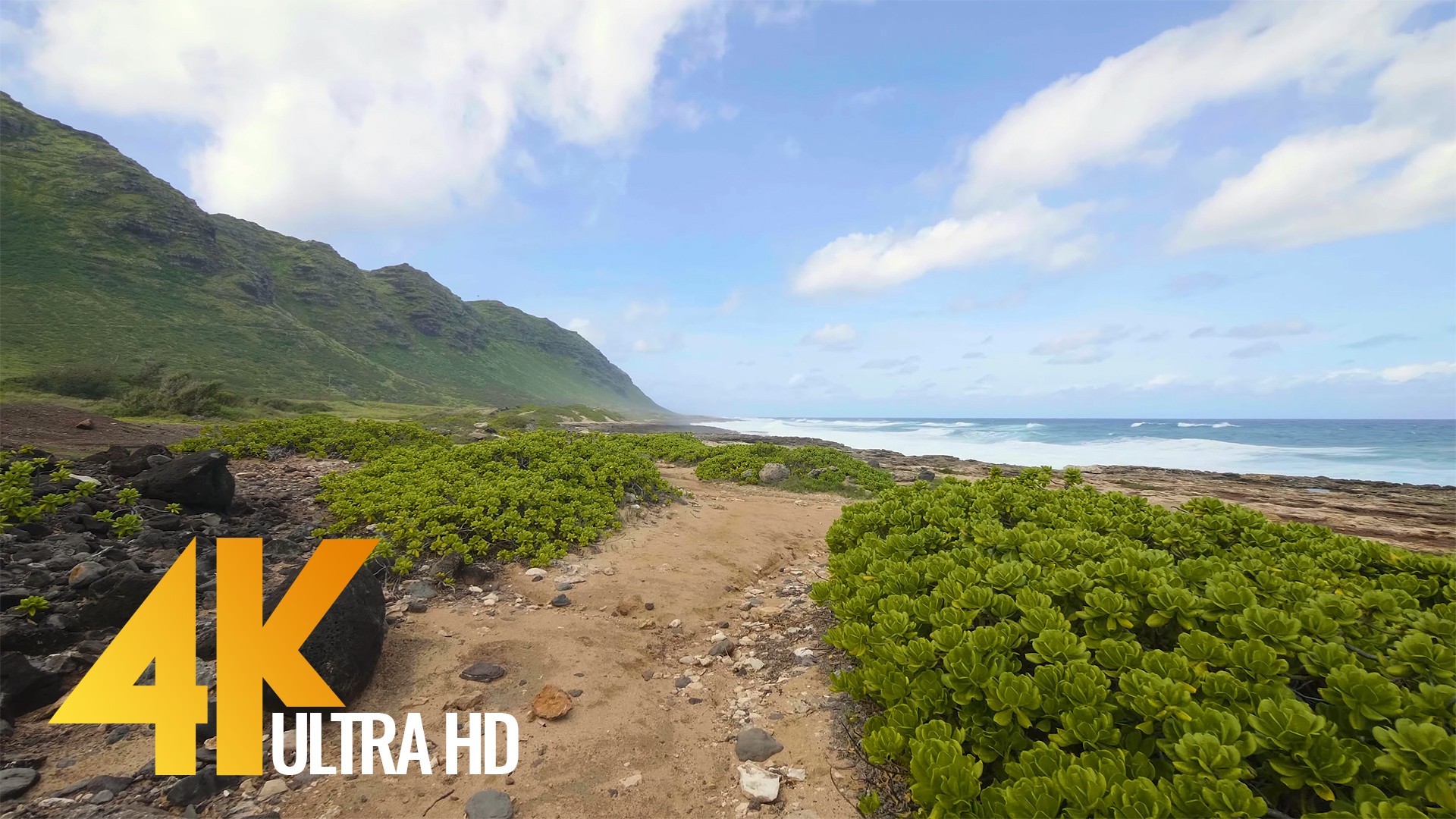 Kaena Point Trail, Oahu, Hawaii virtual walk 1 Hour