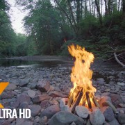 Campfire near the River