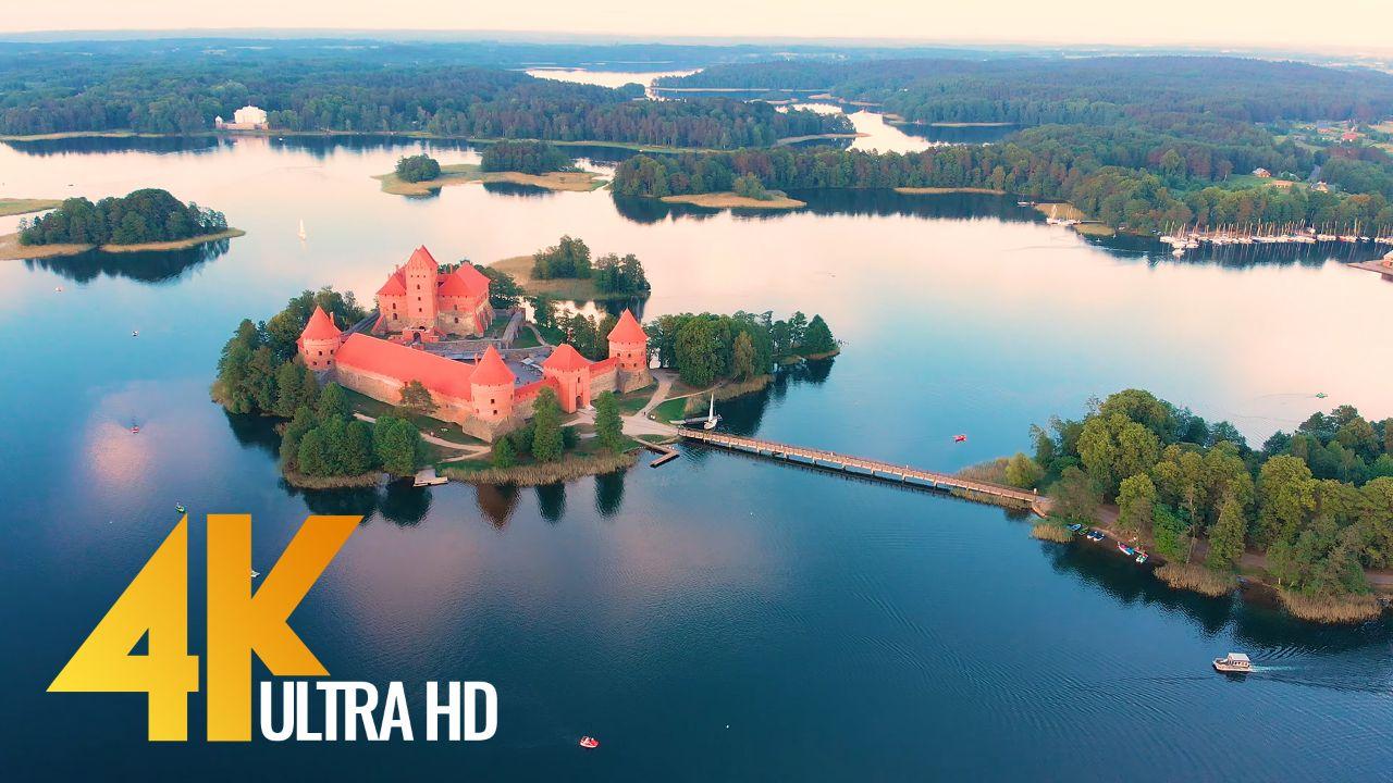 4K Drone Footage Lithuanian Nature from - Ambient Drone |