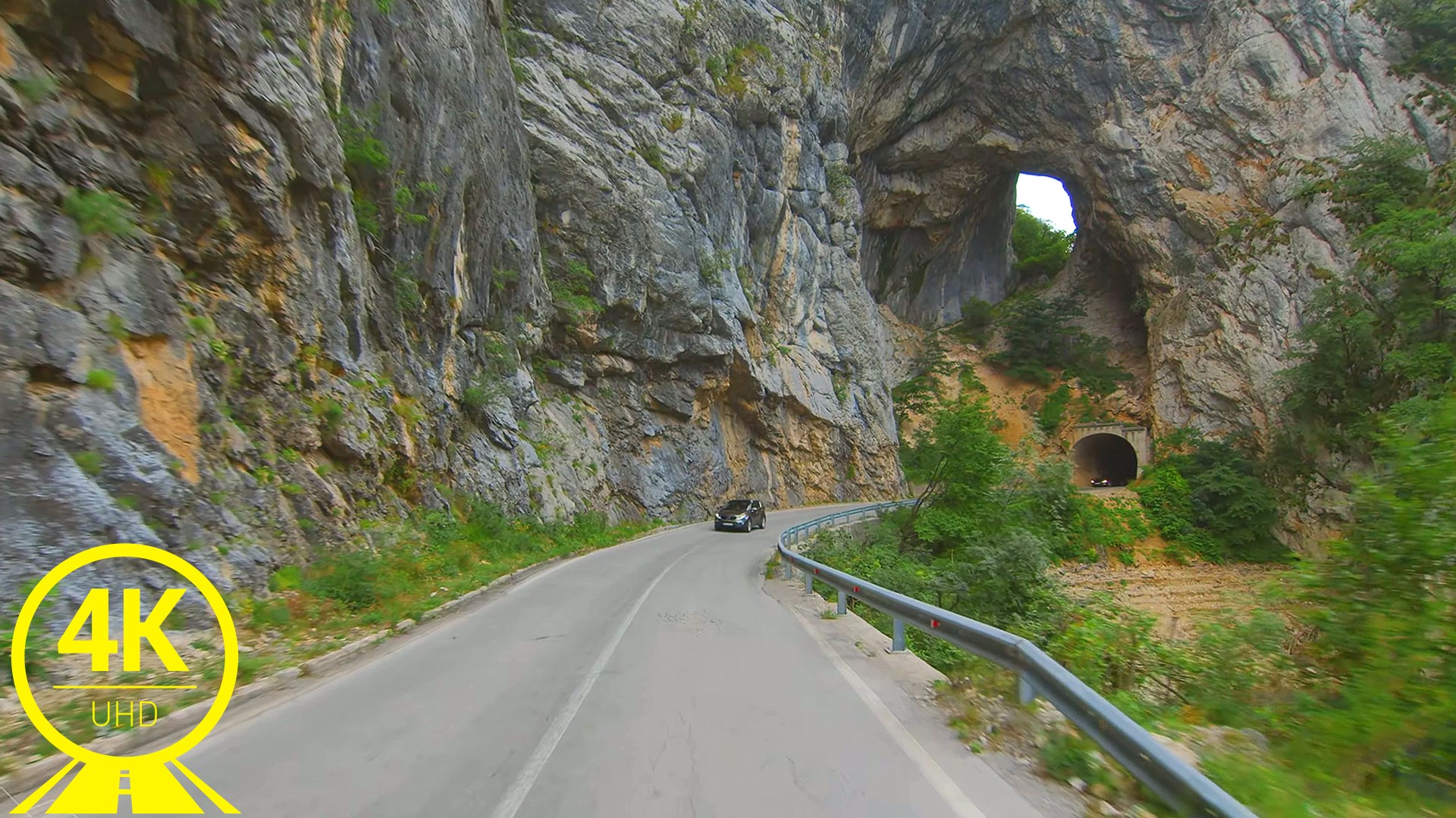 Car Trip through Montenegro Scenic Drive Video