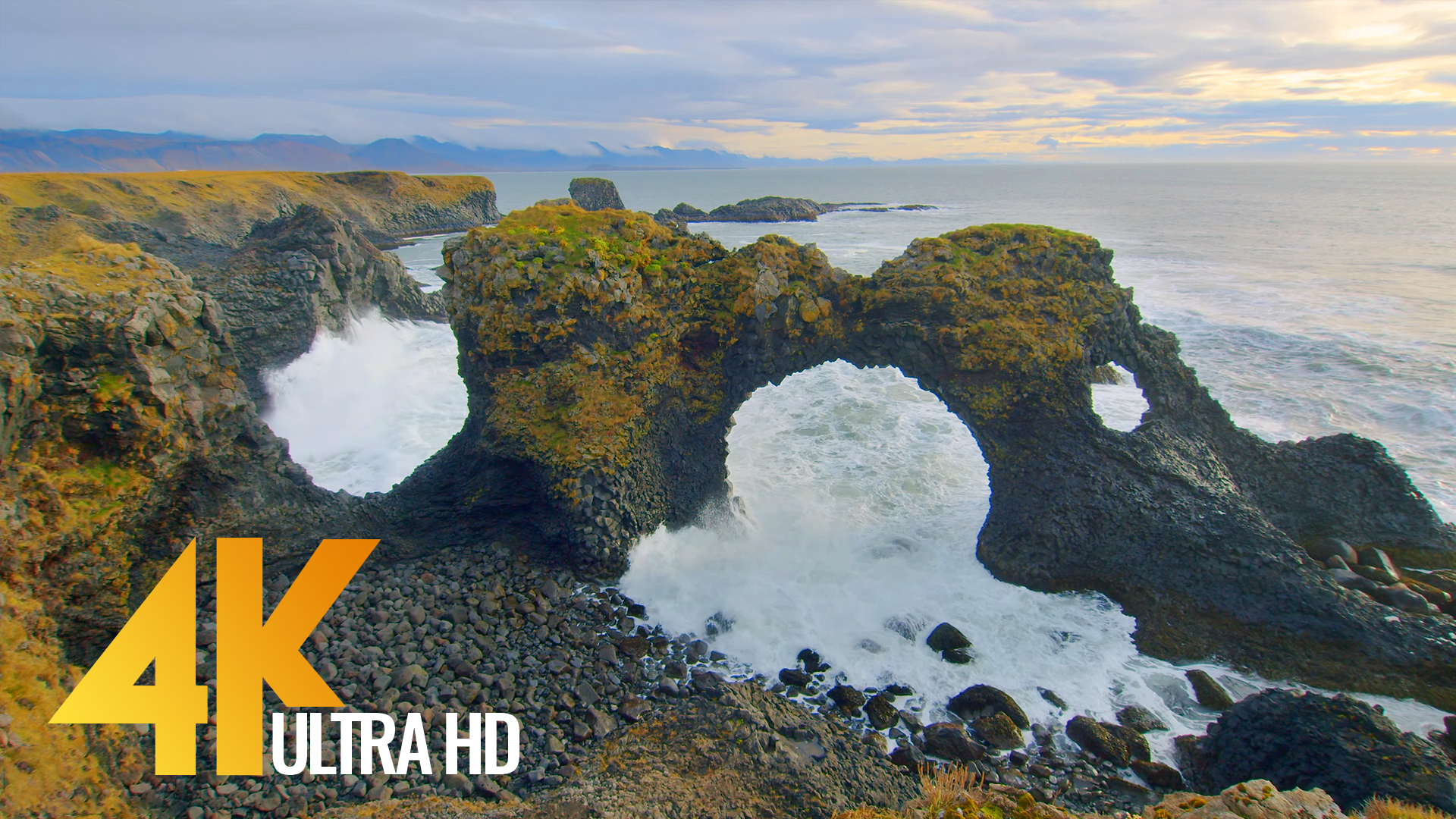 The Beauty Of Icelandic Black Sand Beaches 4k Nature Relax Video With