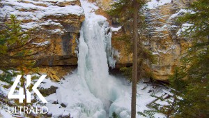 Winter Beauty of Icebound Waterfalls