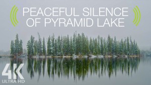 4k The peaceful silence of pyramid lake