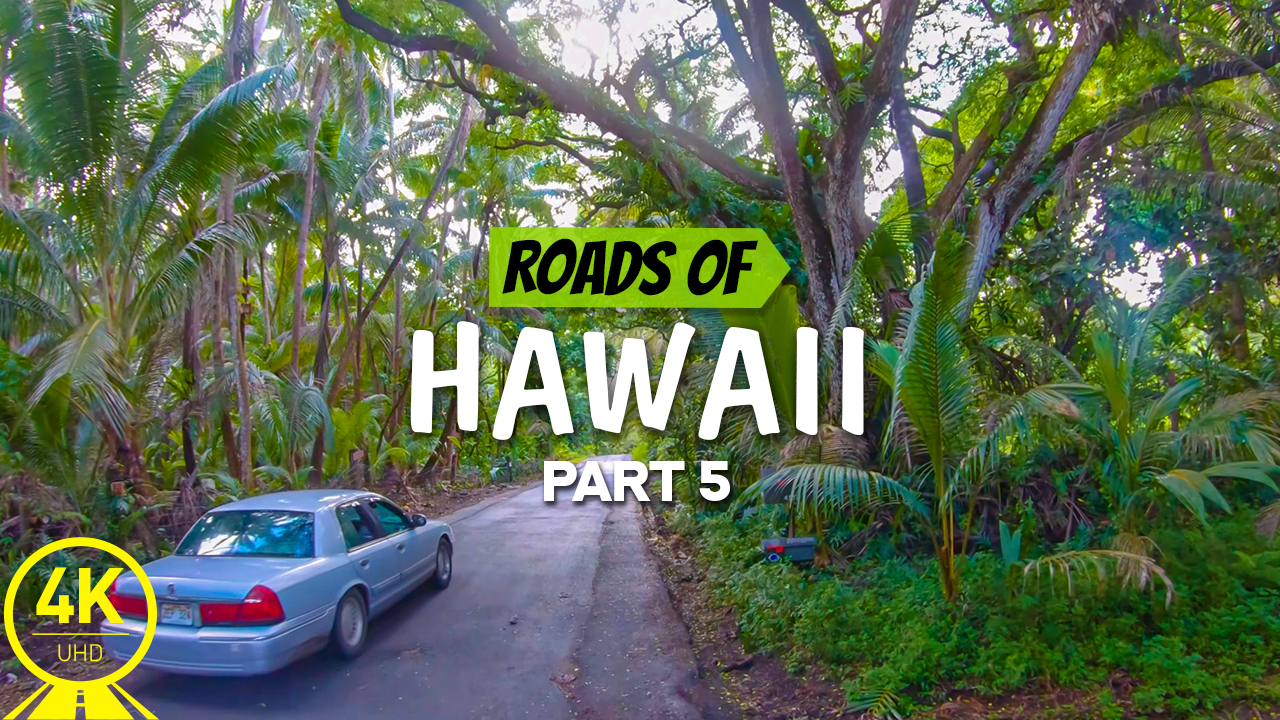 4k Hawaii roads front 5 Scenic drive video YOUTUBE
