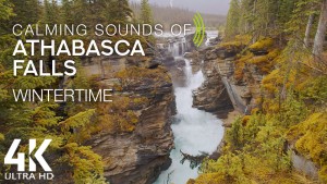 4k_Calming_Sounds_of_Athabasca_Falls_Wintertime_Canada_8_HOUR_YOUTUBE