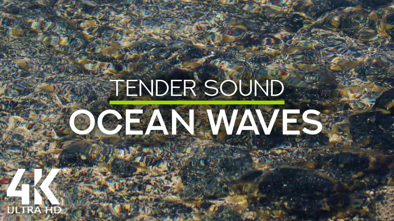 4k Soothing sounds of tender ocean waves 8 hours YOUTUBE