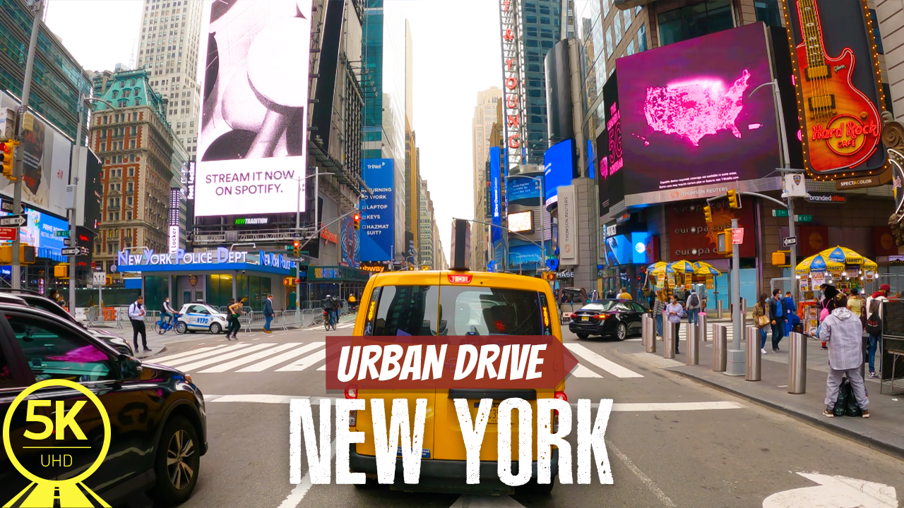 5K City Drive along the Streets of New York Explore the Cities of the