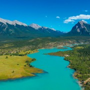 4K_Flight_over_the_river_Cline_River,_Canada_AERIAL_RELAX_VIDEO