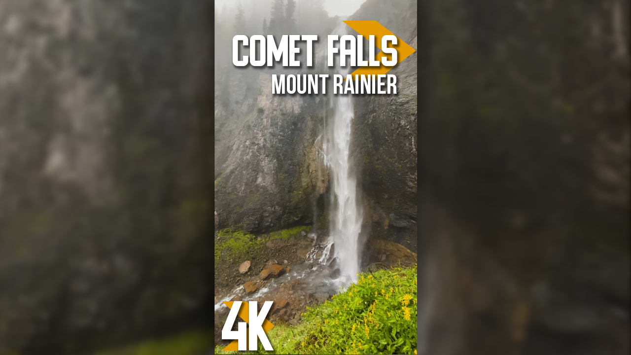 4k_Comet_Falls,_Mount_Rainier_Vertical_Display_Video_3_HOURS_YOUTUBE