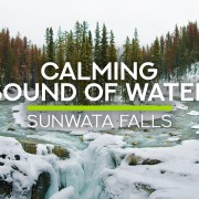 4k_The_Winter_Beauty_of_Ice_Covered_Sunwata_Falls,_Canada,_Jasper