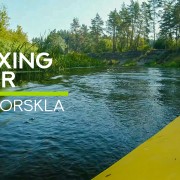 4K_Relaxing_Kayaking_on_the_River_Vorskla_Scenic_River_Banks_and