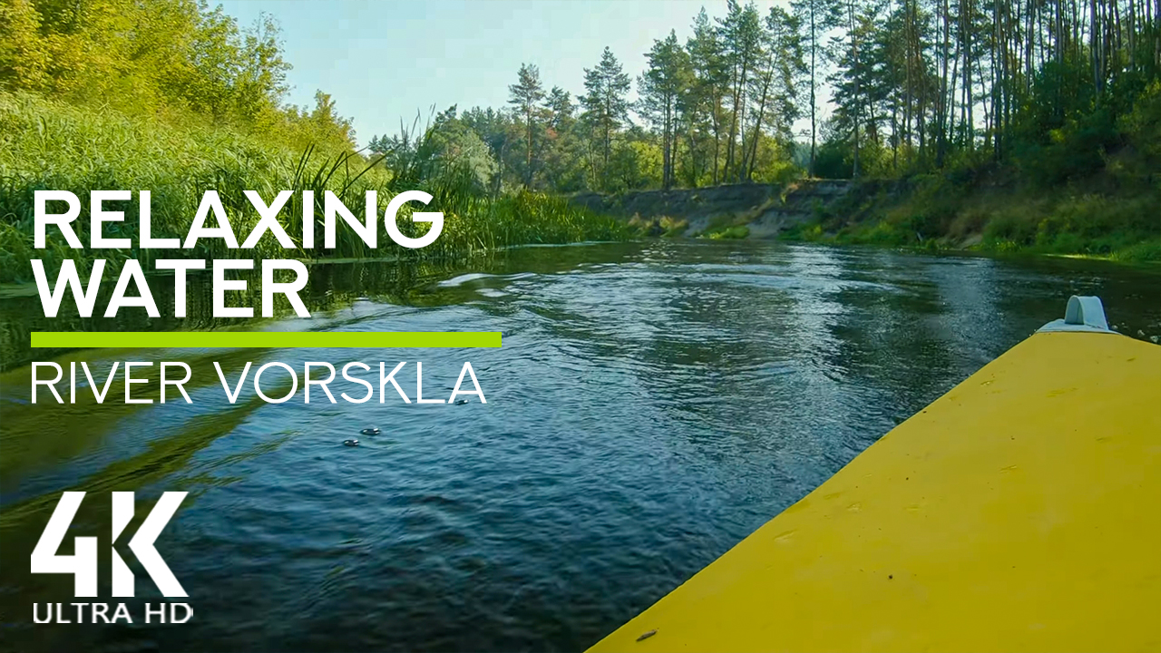 4K_Relaxing_Kayaking_on_the_River_Vorskla_Scenic_River_Banks_and