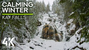 4k_Canadian_Waterfalls_in_Winter_Kay_Falls_Nature_Relax_Video_8