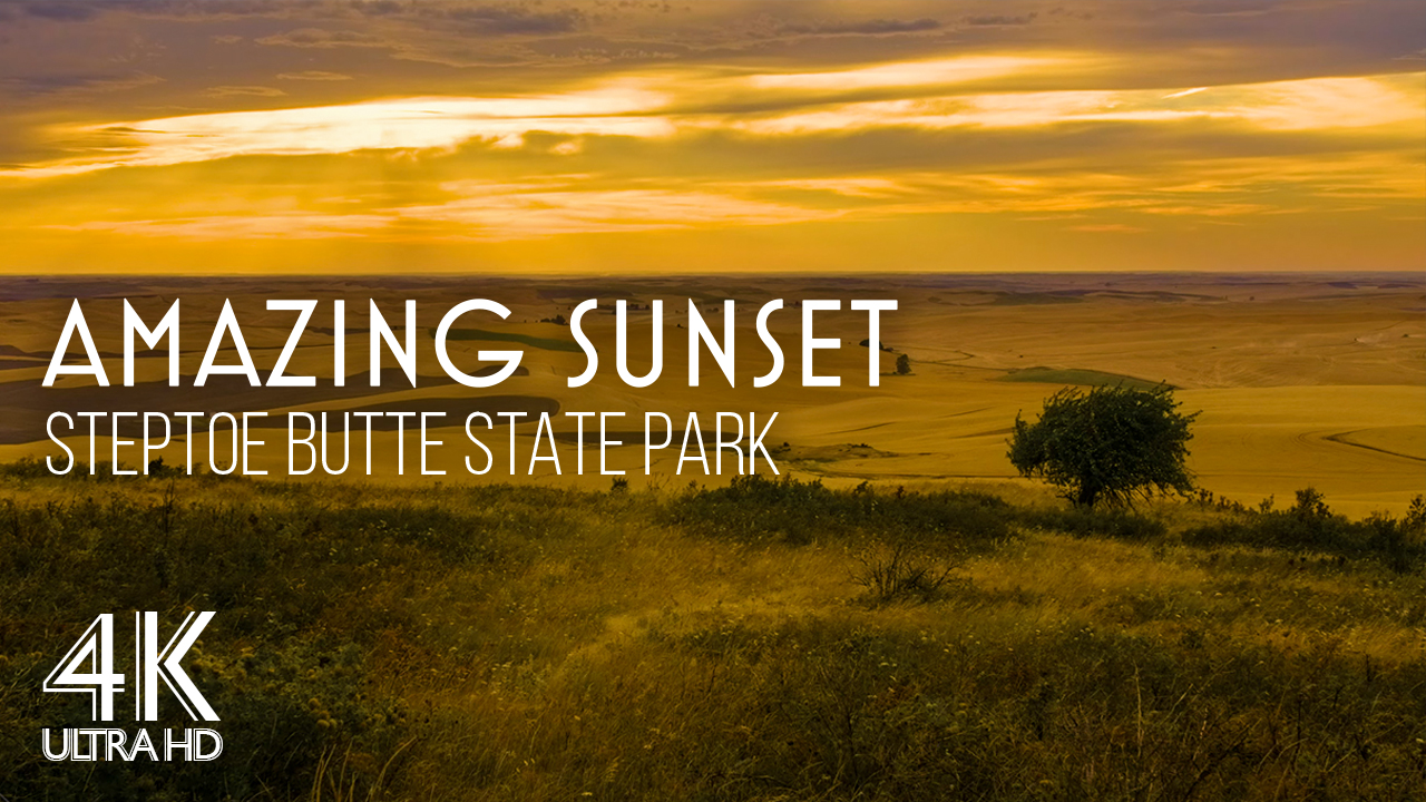 4K_AMAZING_SUNSET_AT_STEPTOE_BUTTE_STATE_PARK_Nature_Relax_Video