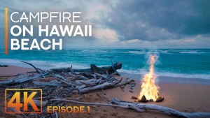 4K_Campfire_on_Hawaii_Beaches_Kauai_Island,_Part_1_Nature_Relax