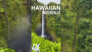 4K Hawaii Waterfalls Vertical Display Video 2 HOURS YOUTUBE