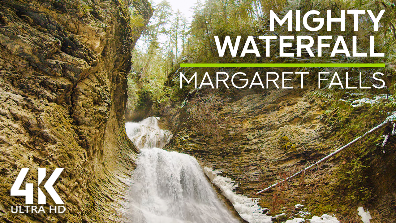 4k_Canadian_Waterfalls_in_Winter_Margaret_Falls,_BC_8_Hours_YOUTUBE