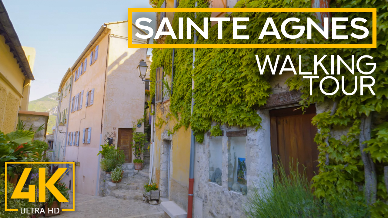 5K_Exploring_Cities_of_France_Saint_Agnes_city_walking_tour_YOUTUBE