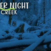 5k_winter_night_at_coal_creek_waterfall_Nature_relax_Video_8_Hours