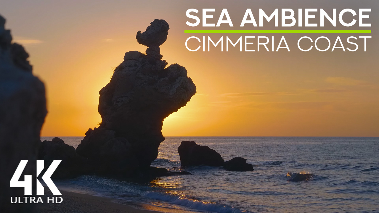 4K_Hot_day_by_the_sea_Cimmeria_Coast_Nature_Relax_Video_8_hours