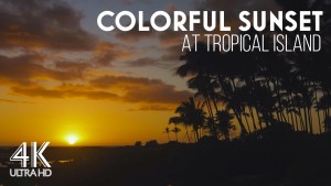 4K_Colorful_Sunset_and_Peaceful_Night_on_a_Tropical_Island_8_hours