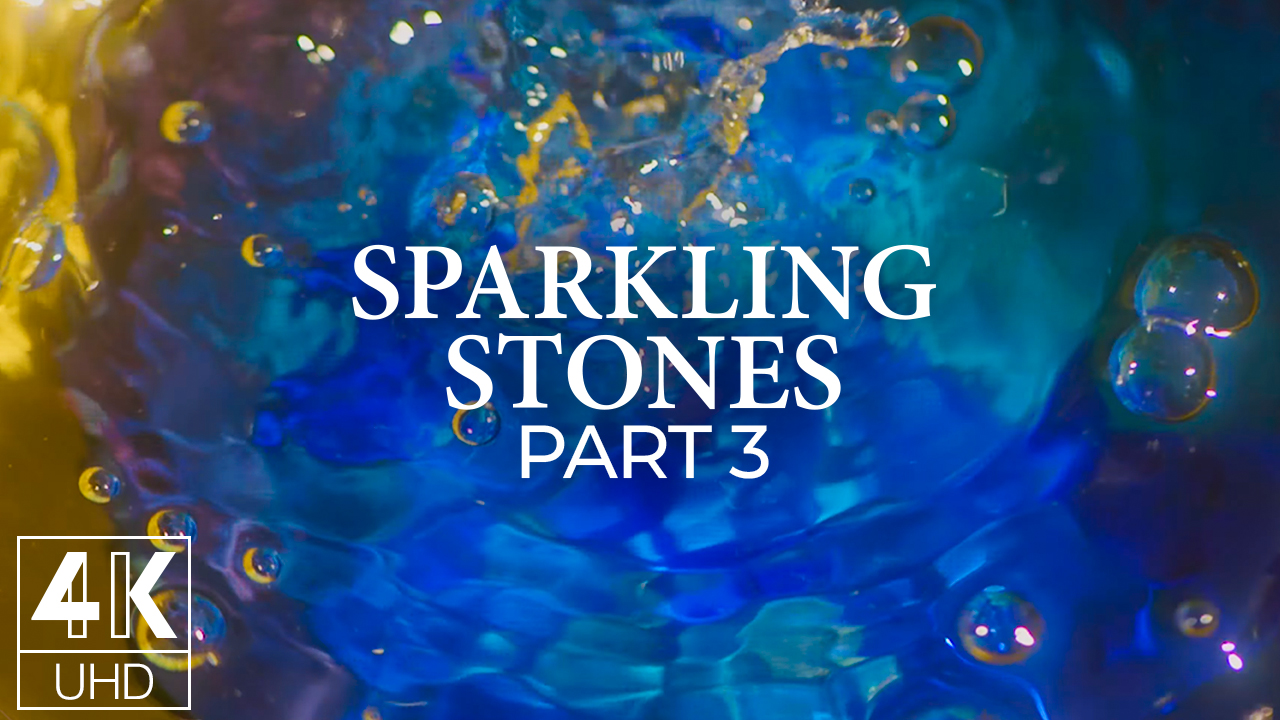 4k_Beautiful_blue_stones_under_the_water_Episode_3_4K_TV_Relaxing