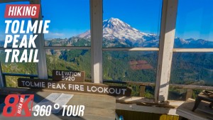 8K Tolmie Peak Trail Virtual tour 360 YOUTUBE
