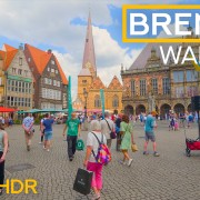 4K Bremen city walking tour HDR ONLY SELL YOUTUBE