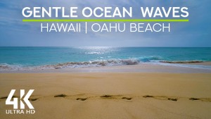 4K_Relaxing_Atmosphere_of_Gentle_Ocean_Waves_Oahu_Beach,_Hawaii