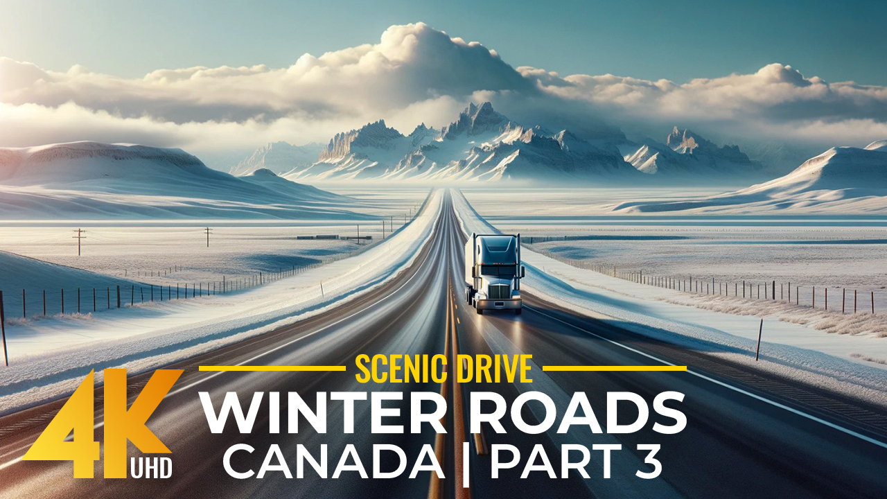 4k Winter Roads of Canada Part 3 Scenic Drive Video YOUTUBE